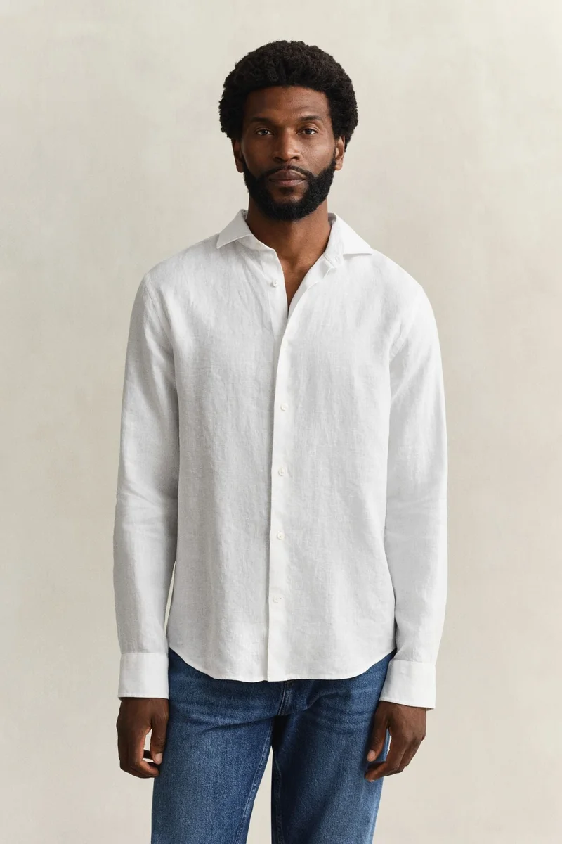 غانت Regular Linen Shirt